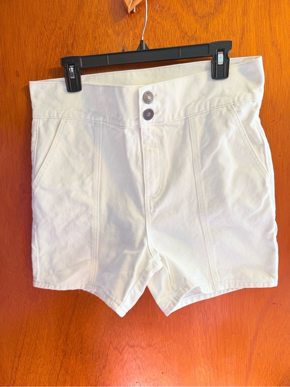 Source Unknown White High Waist Women’s Shorts